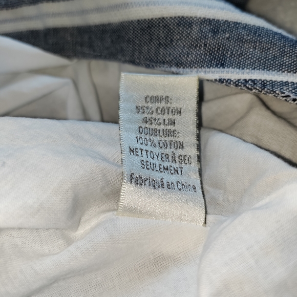 🆕JOA | Striped Linen Chambray Skirt Size XS - Picture 9 of 9